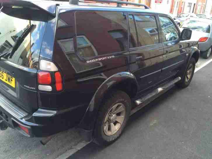 2006 MITSUBISHI SHOGUN SPORT TROJAN BLACK LEATHER FSH PX WELCOME
