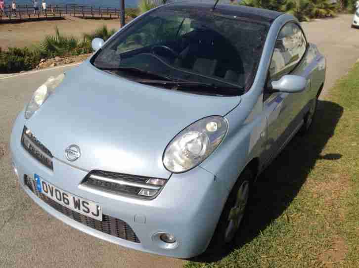 2006 NISSAN MICRA SPORT CABRIOLET C+C AUTO BLUE CAR IN MARBELLA MALAGA