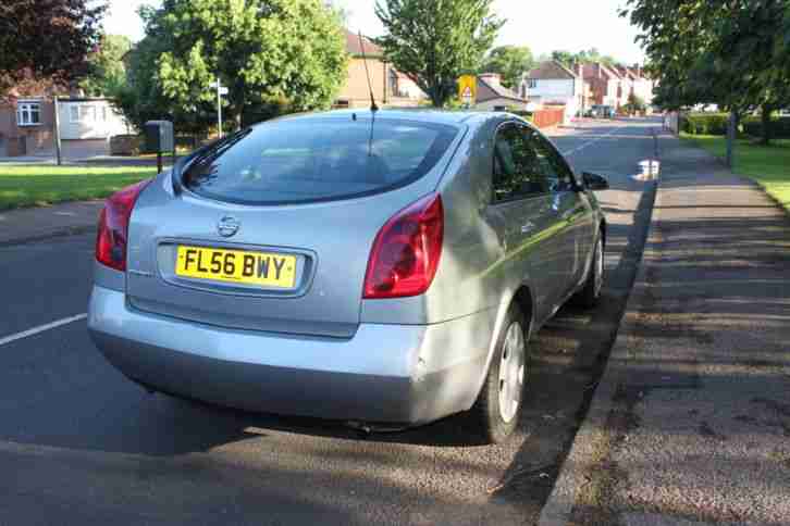 2006 NISSAN PRIMERA S SILVER 1.8 manual 44k miles FSH 2prev owners MOT