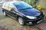 2006 206 1.4 VERVE HDI SW BLACK £30 A