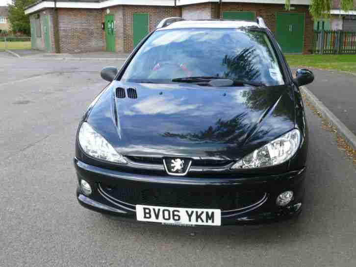 2006 PEUGEOT 206 VERVE SW BLACK 52000 miles