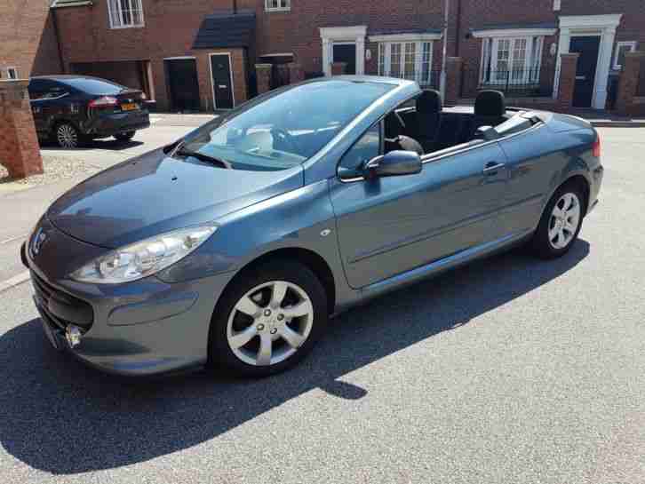 2006 PEUGEOT 307CC S GREY CONVERTIBLE 1.6 PETROL USED DAILY DRIVES WELL