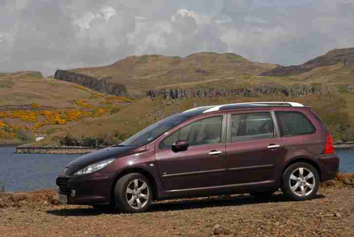 2006 PEUGEOT 307SW SE 1.6HDI MULBERRY, PANORAMIC SUNROOF, MOT to 10 17