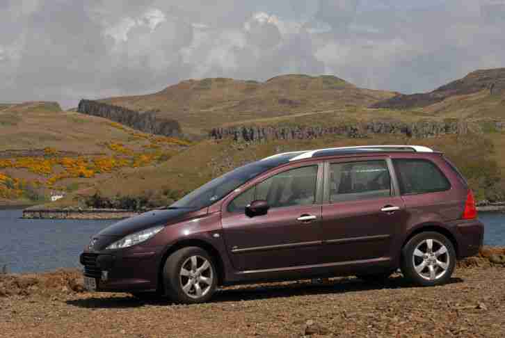 2006 PEUGEOT 307SW SE 1.6HDI MULBERRY, PANORAMIC SUNROOF, MOT to 10/17