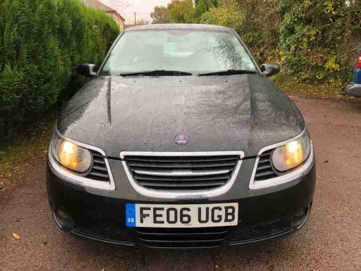 2006 SAAB 9-5 2.0 TURBO AUTO SALOON FSH BLACK SAT NAV GREAT DRIVE SUPER HISTORY