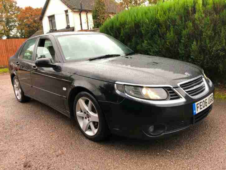 2006 SAAB 9-5 2.0 TURBO AUTO SALOON FSH BLACK SAT NAV GREAT DRIVE SUPER HISTORY