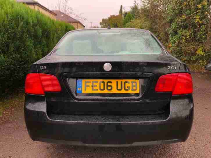 2006 SAAB 9-5 2.0 TURBO AUTO SALOON FSH BLACK SAT NAV GREAT DRIVE SUPER HISTORY