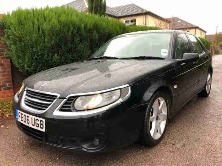 2006 SAAB 9 5 2.0 TURBO AUTO SALOON FSH BLACK SAT NAV GREAT DRIVE SUPER HISTORY