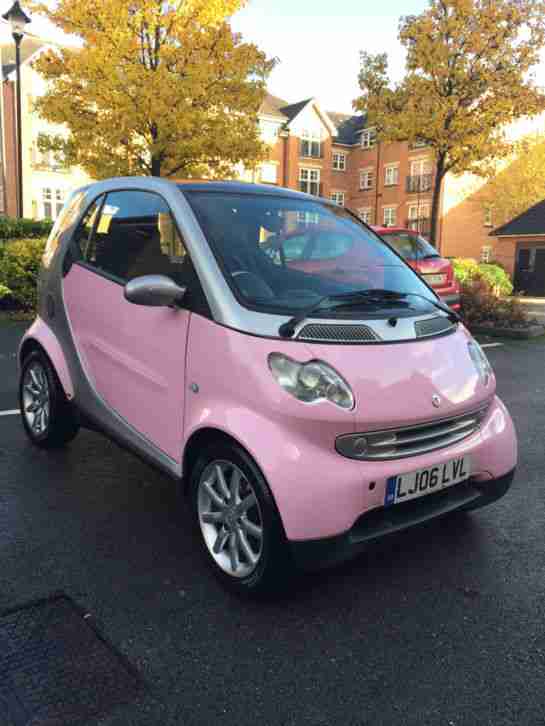 2006 SMART FORTWO 0.7 PASSION PINK AUTO 12 MONTHS MOT £20 TAX 10 SERVICE STAMPS