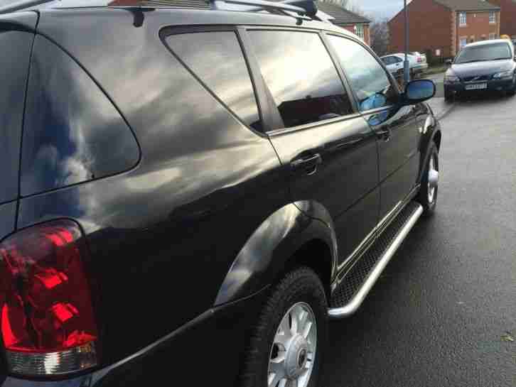 2006 SSANGYONG REXTON RX270 S BLACK DIESEL MANUAL 4 X 4 SH £1000s SPENT LEATHER