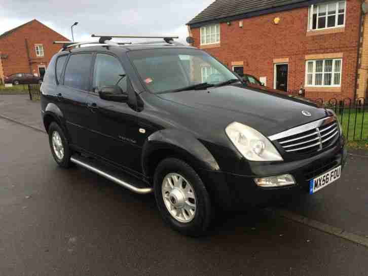 2006 SSANGYONG REXTON RX270 S BLACK DIESEL MANUAL 4 X 4 SH £1000s SPENT LEATHER