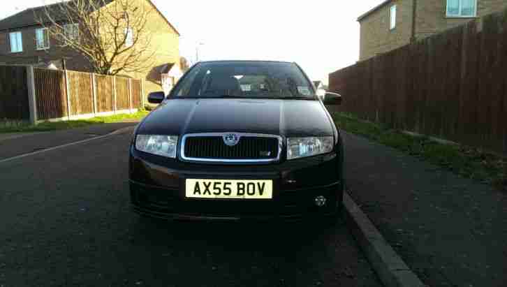 2006 Skoda Fabia VRS 1.9TDi 130bhp 86k FSH Black NO RESERVE