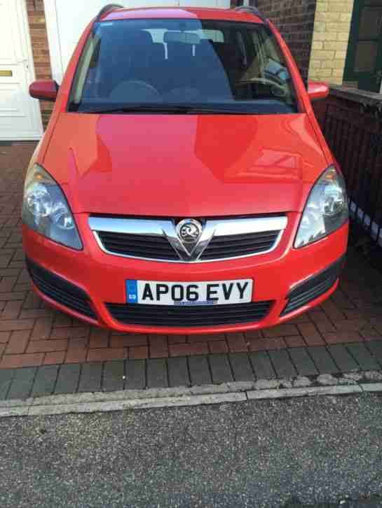 2006 VAUXHALL ZAFIRA LIFE RED 7 SEATER FULL SERVICE HISTORY MOT MUST SEE