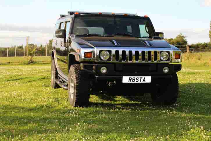 2007 07 Black Hummer H2 SUV Supercar 18600miles Leather Seats DVD Screen Unique
