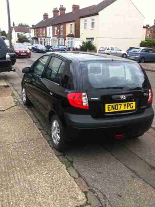 2007(07) HYUNDAI GETZ 1.4 CDX PETROL 5 DOOR HATCHBACK 5 SPEED MANUAL BLACK, AC