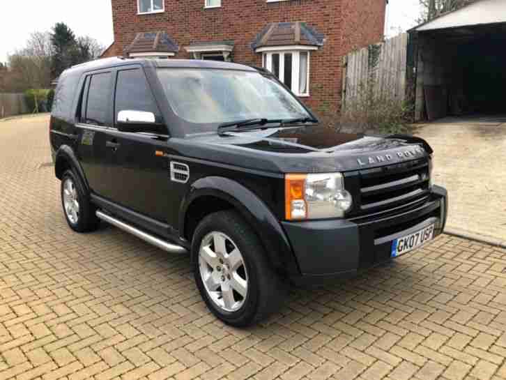 2007 (07) LAND ROVER DISCOVERY 3 2.7 TD V6 GS SUV AUTO 5 DOOR BLACK 7 SEATER