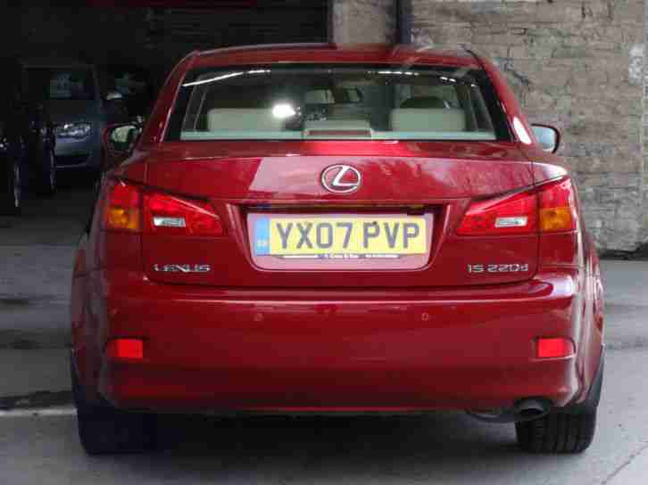 2007 07 LEXUS IS 220d 2.2 TD SE 4DR FULL SERVICE HISTORY