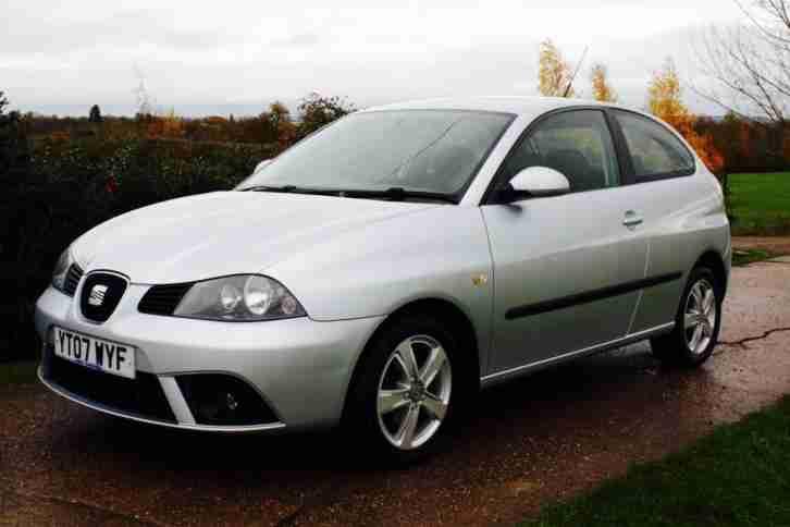 2007/07 Seat Ibiza 1.2 12v Reference Sport 3 Door In Silver