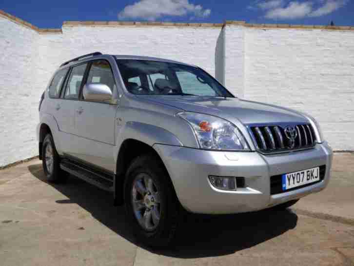 2007 07 TOYOTA LAND CRUISER 3.0 LC5 8 SEATS D 4D 5D AUTO 164 BHP DIESEL