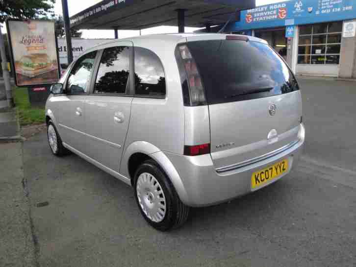 2007 07 VAUXHALL MERIVA 1.6 16V DESIGN IN METALLIC SILVER - FULL SERVICE HISTORY