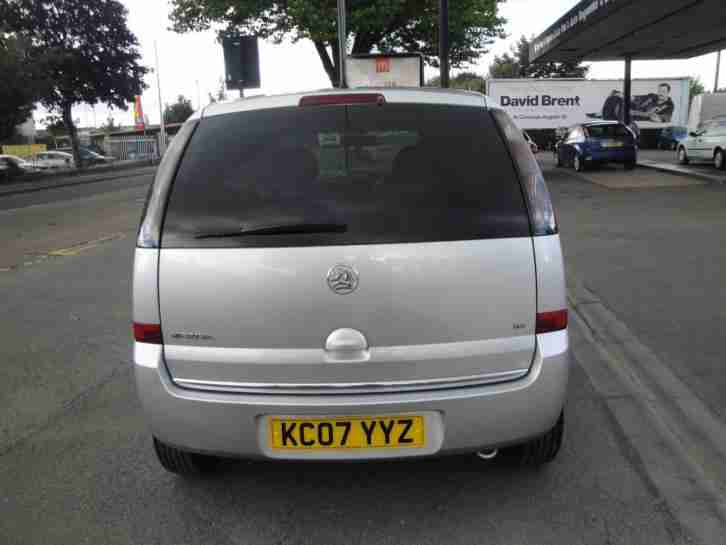 2007 07 VAUXHALL MERIVA 1.6 16V DESIGN IN METALLIC SILVER - FULL SERVICE HISTORY