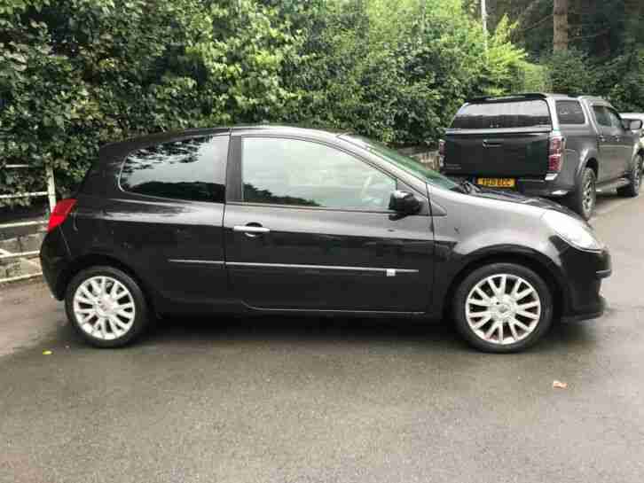 2007 07 Renault Clio 1.4 Dynamique S 3 door Black 12 months MOT