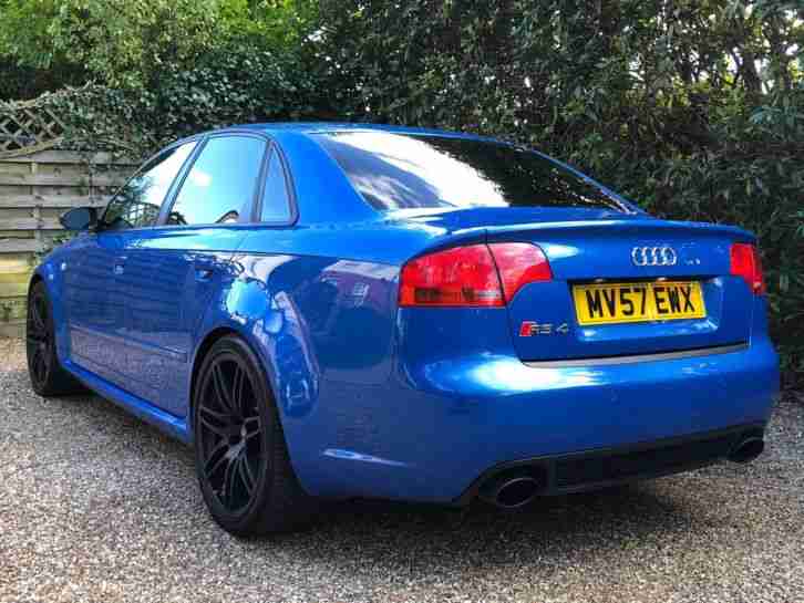 2007 (57) AUDI RS4 QUATTRO SALOON 4.2 V8 MANUAL | RARE SPRINT BLUE PEARL | A4 B7