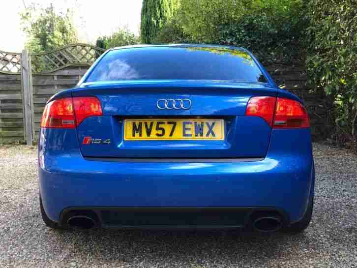 2007 (57) AUDI RS4 QUATTRO SALOON 4.2 V8 MANUAL | RARE SPRINT BLUE PEARL | A4 B7