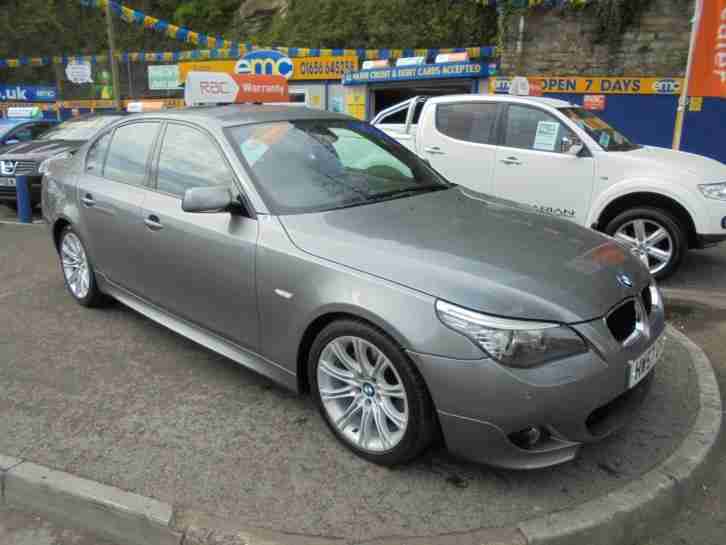 2007 57 BMW 520D M SPORT 177 IN GREY # LOW MILEAGE FULL LEATHER #