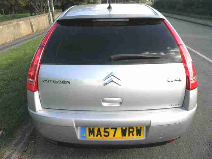 2007/57 CITROEN C4 1.6 VTR+ PLATINUM SILVER 86000 MILES FULL MOT 99P START !!