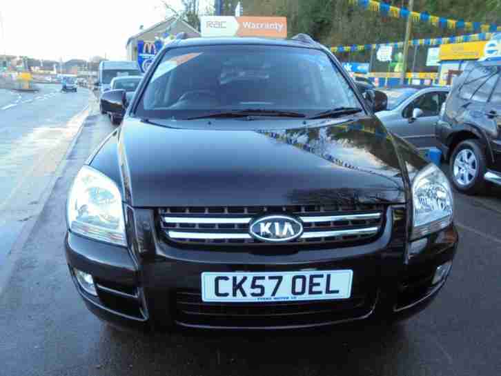 2007 57 KIA SPORTAGE 2.0 XS IN BLACK # ONE OWNER LOW MILEAGE #