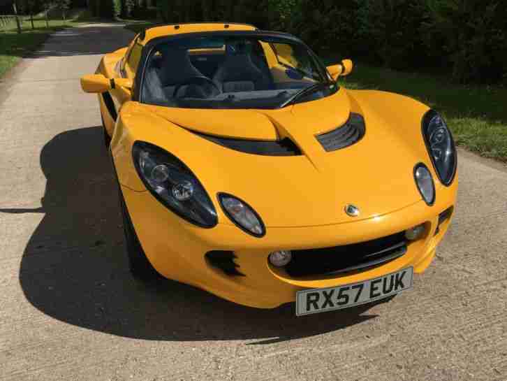 2007/57 LOTUS ELISE S SPORT IN PEARL YELLOW / BLACK TEC SEATS. 24,000 MILES FSH