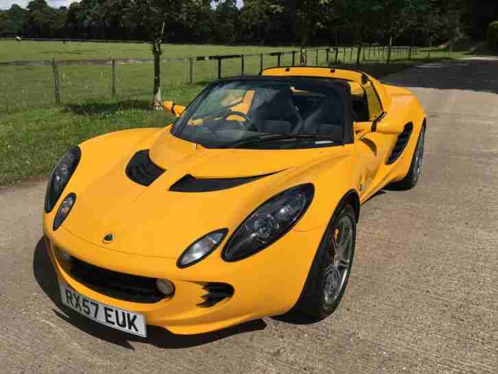 2007/57 LOTUS ELISE S SPORT IN PEARL YELLOW / BLACK TEC SEATS. 24,000 MILES FSH