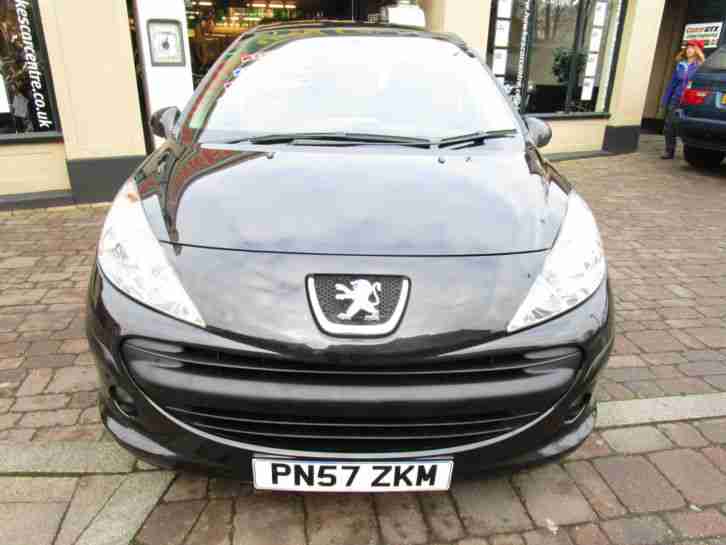 2007 57 PEUGEOT 207 1.4 S 5 DOOR HATCH BLACK LOW INSURANCE GROUP 3