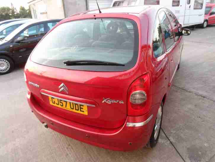 2007 57 REG CITROEN PICASSO VTX 1.6 16 VALVE PETROL 5 DOOR IN METALLIC RED