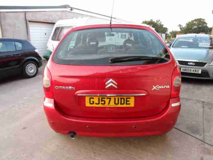 2007 57 REG CITROEN PICASSO VTX 1.6 16 VALVE PETROL 5 DOOR IN METALLIC RED