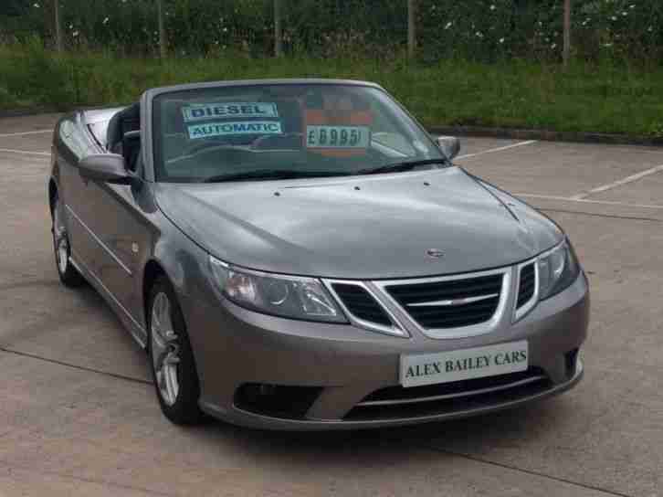 2007 (57 REG) Saab 9 3 1.9TiD (150bhp) Vector Automatic Convertible in Grey