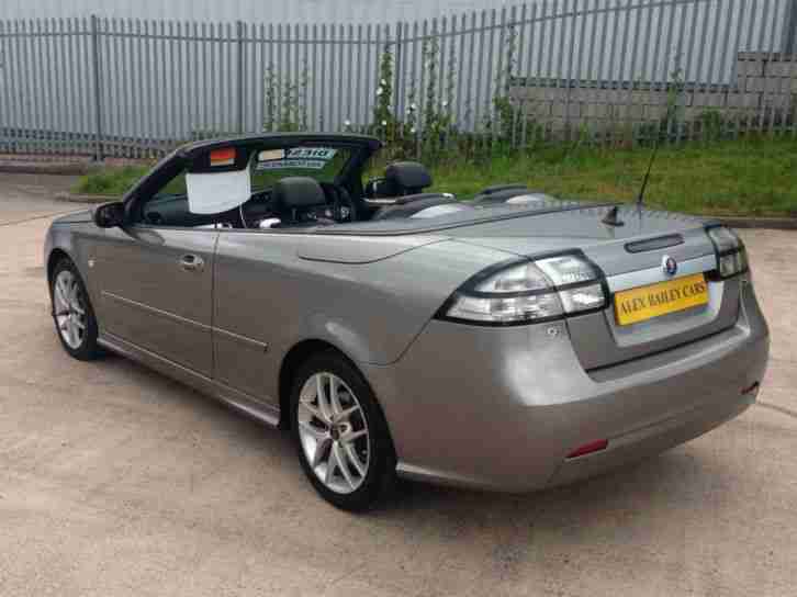 2007 (57 REG) Saab 9-3 1.9TiD (150bhp) Vector Automatic Convertible in Grey