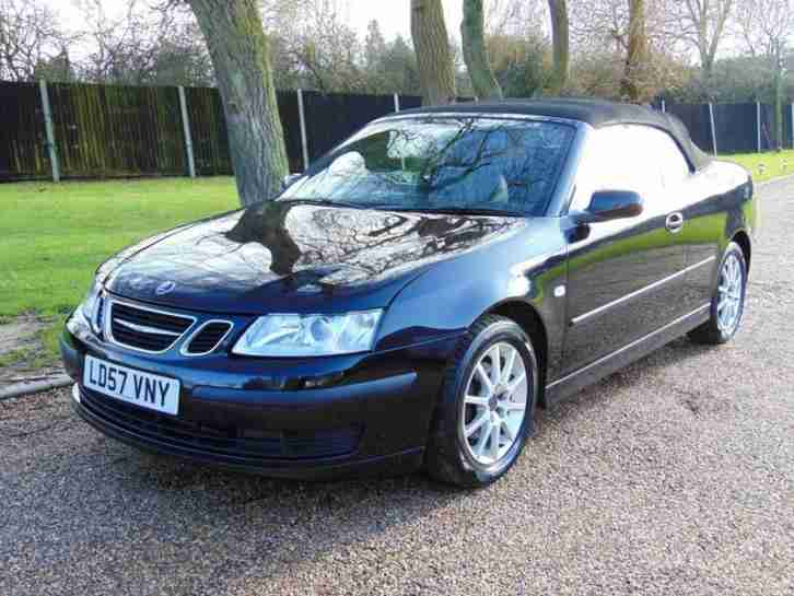 2007 57 SAAB 9-3 2.0 LINEAR T 2D 150 BHP CONVERTIBLE