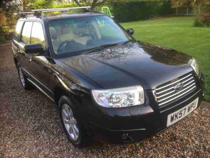 2007 (57) SUBARU FORESTER 2.0L XEN LOW MILES,SAT/NAV,FULL LEATHER BLACK