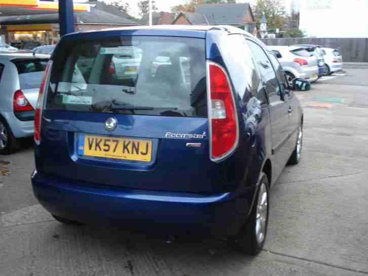 2007 (57) Skoda Roomster 1.9TDI 2 Diesel FSH Amazon Blue Metallic Just 55k!!