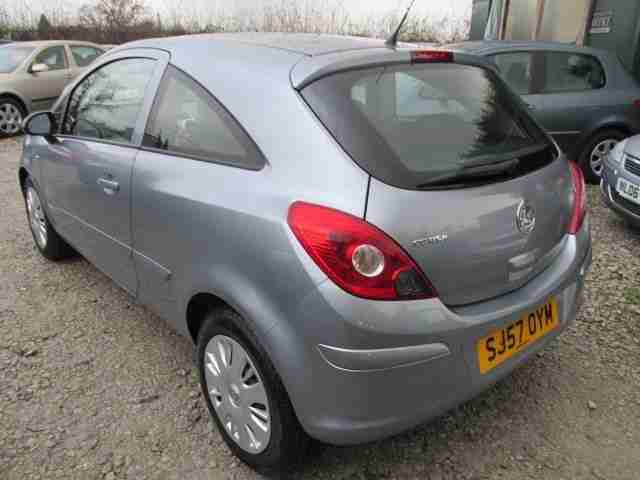 2007 57 VAUXHALL CORSA 1.2 CLUB 16V 3DR LOW MILEAGE SERVICE HISTORY LOW TAX