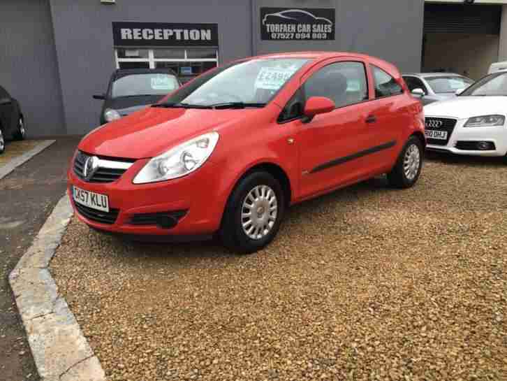2007 57 VAUXHALL CORSA LIFE 1.0 RED 2 DR P