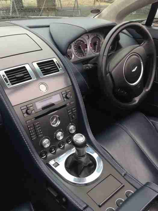 2007 (57 reg) Aston Martin V8 Vantage Roadster in Silver over dark blue leather