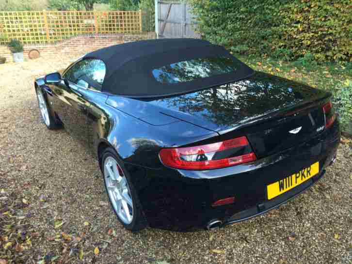 2007 ASTON MARTIN VANTAGE V8 BLACK roadster