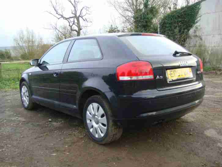 2007 AUDI A3 1.9 TDI SPECIAL EDITION BLACK. ONLY 58,000 MILES! 7 MONTHS WARRANTY