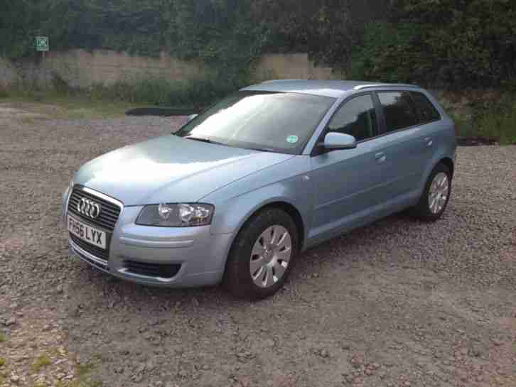 2007 AUDI A3 1.9 TDI SPORTBACK BLUE