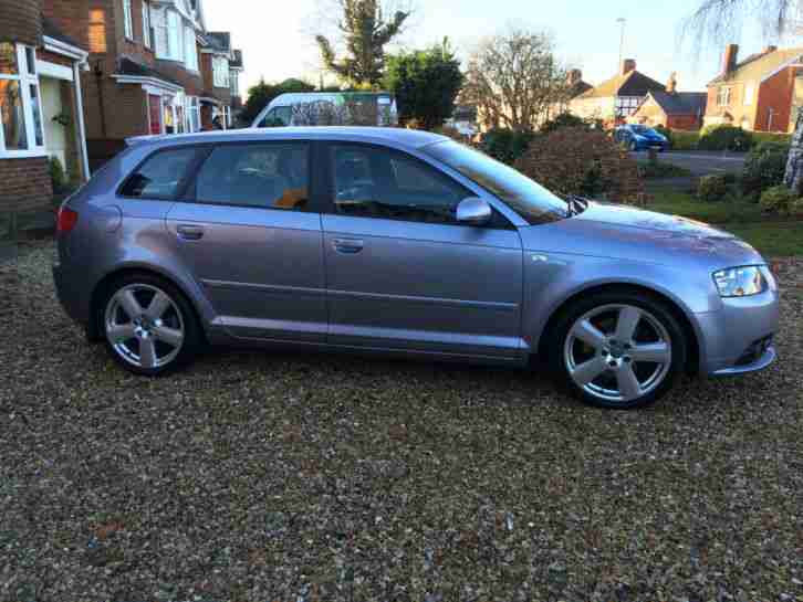 2007 AUDI A3 S LINE 2.0 TDI 170 SILVER/GREY MET HALF LEATHER IMMAC CONDITION