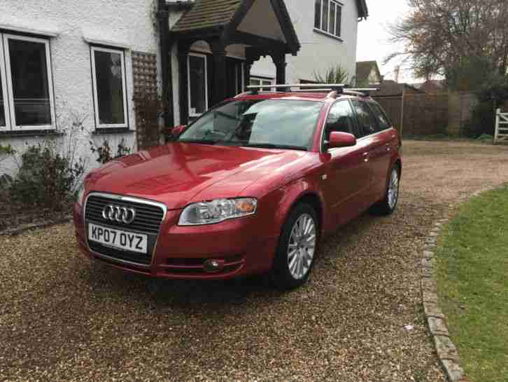 2007 AUDI A4 AVANT SE TDI AUTO RED ESTATE 10 MONTHS MOT , RECENT SERVICE