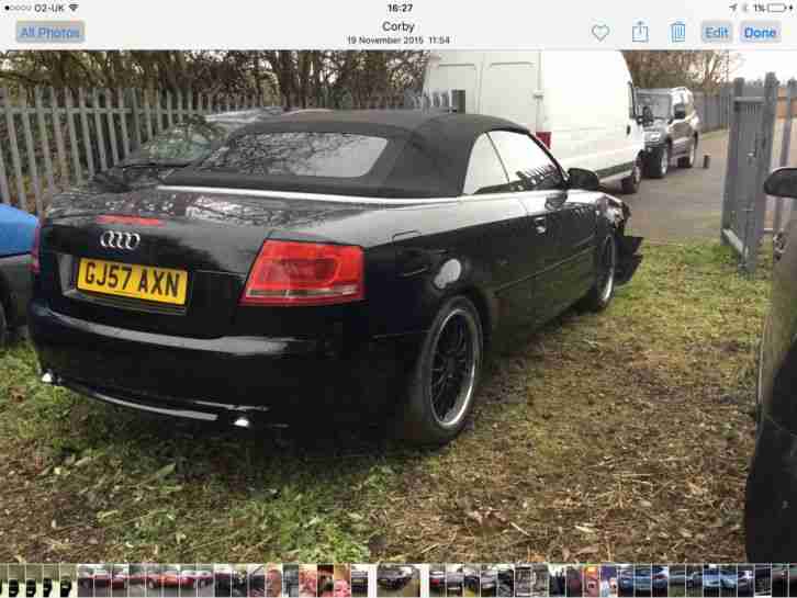 2007 AUDI A4 S LINE TDI 140 BLACK convertible